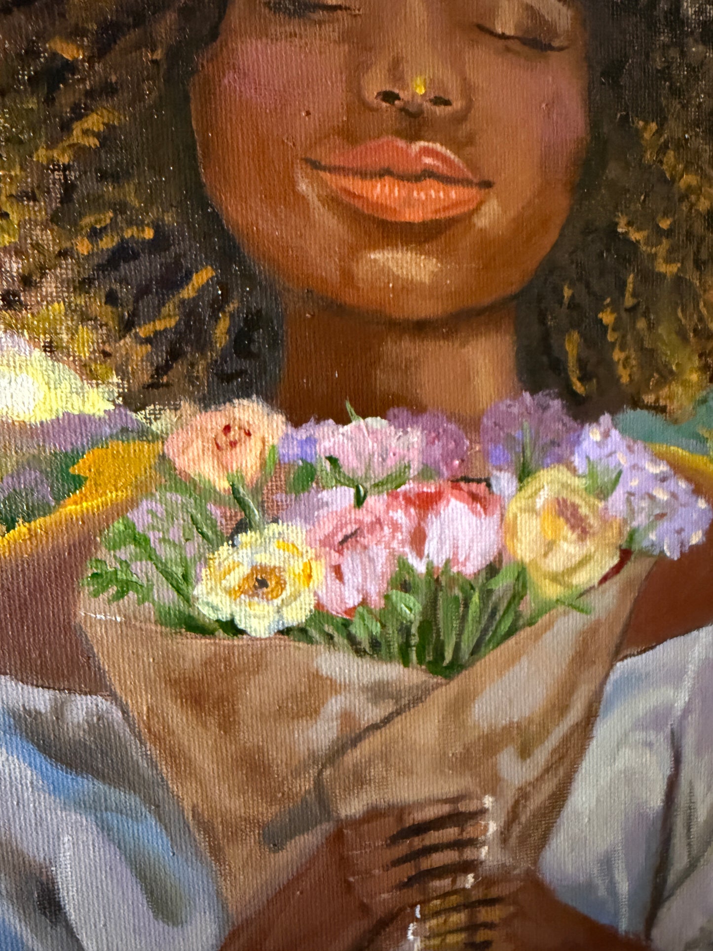Blossoming Sunrise – Original Oil Painting (9x12)