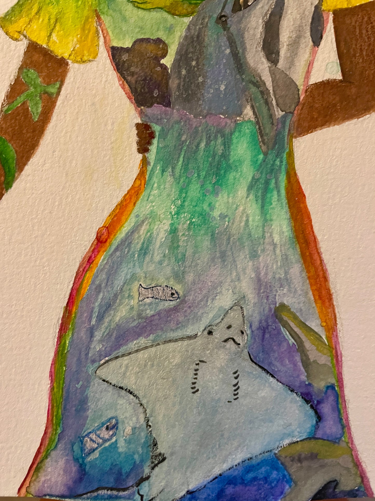 Ocean Within - Watercolor Sketch