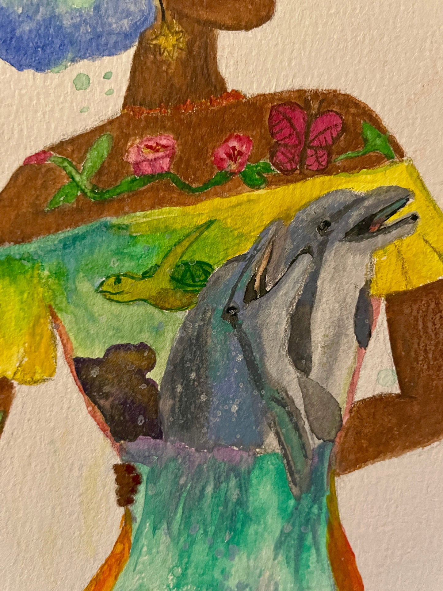 Ocean Within - Watercolor Sketch
