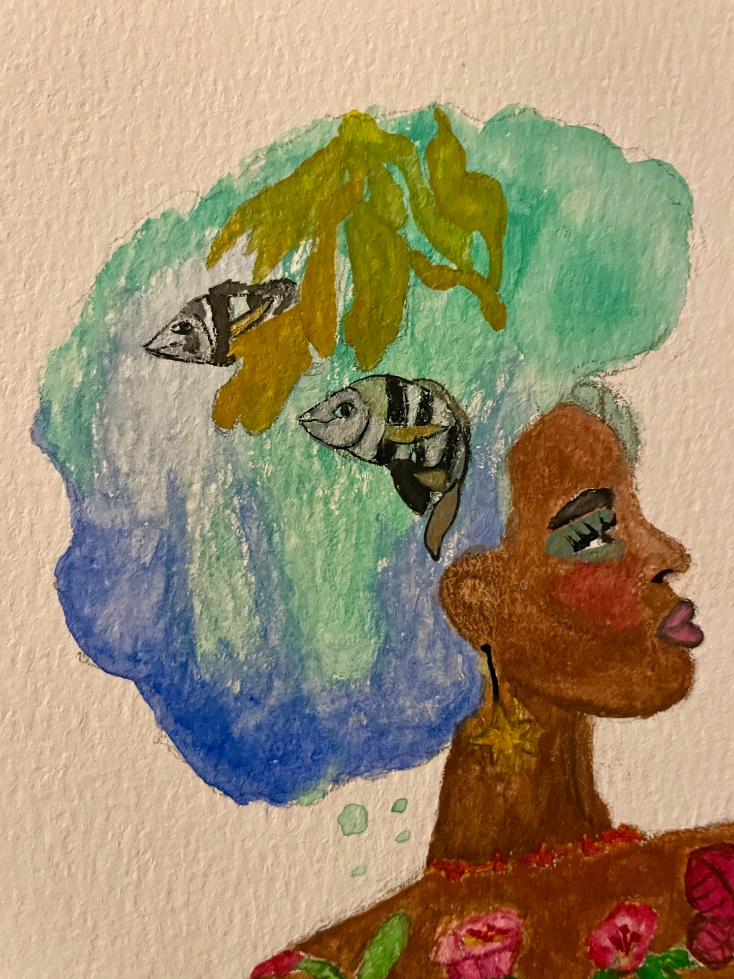 Ocean Within - Watercolor Sketch