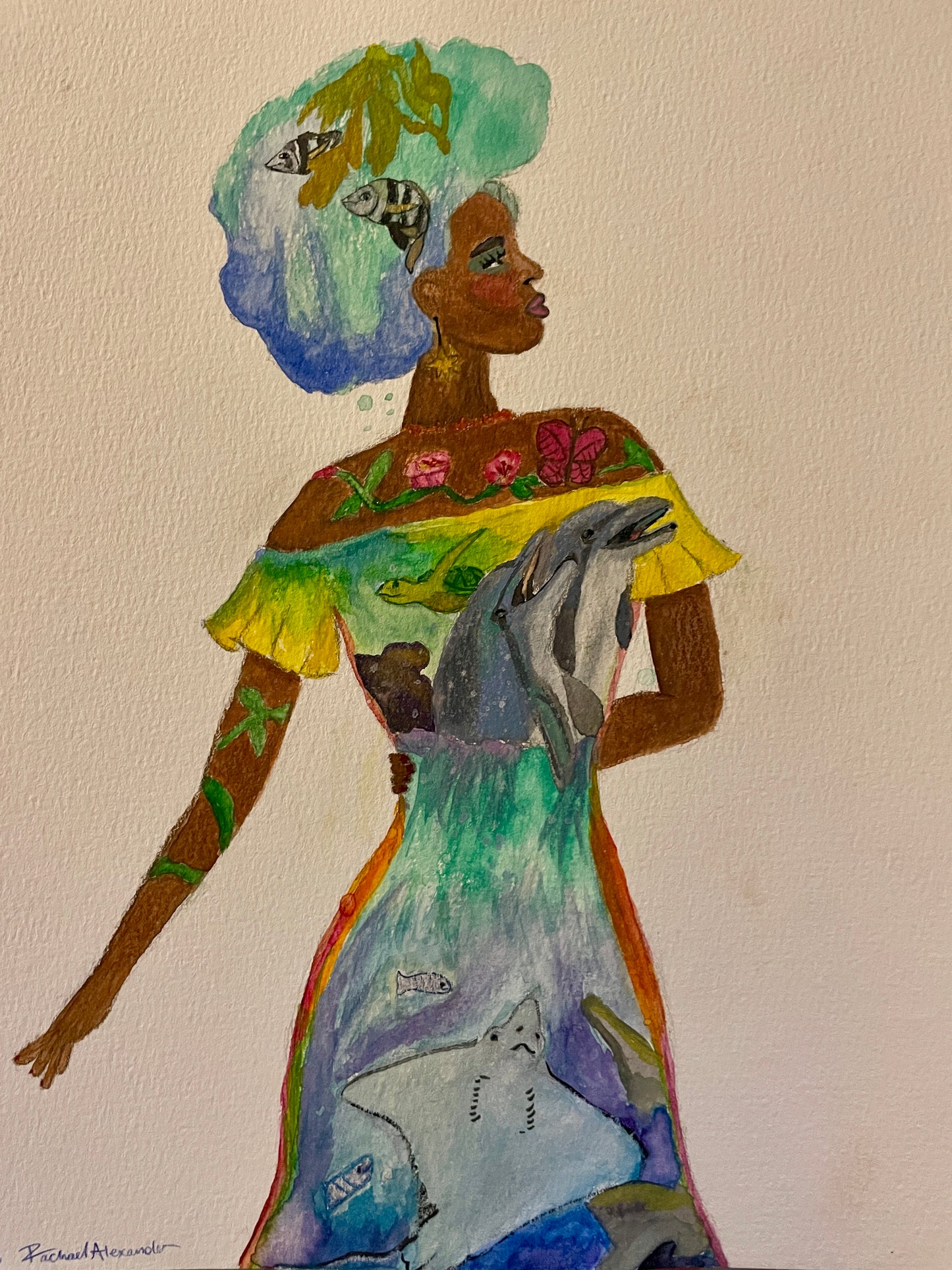 Ocean Within - Watercolor Sketch